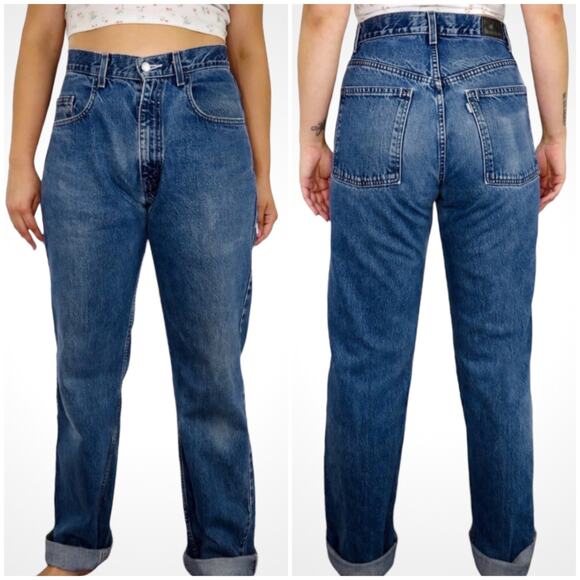 Y2k Vintage Levis Silvertab High Rise Straight Leg Mom Jeans 30" - Picture 6 of 6